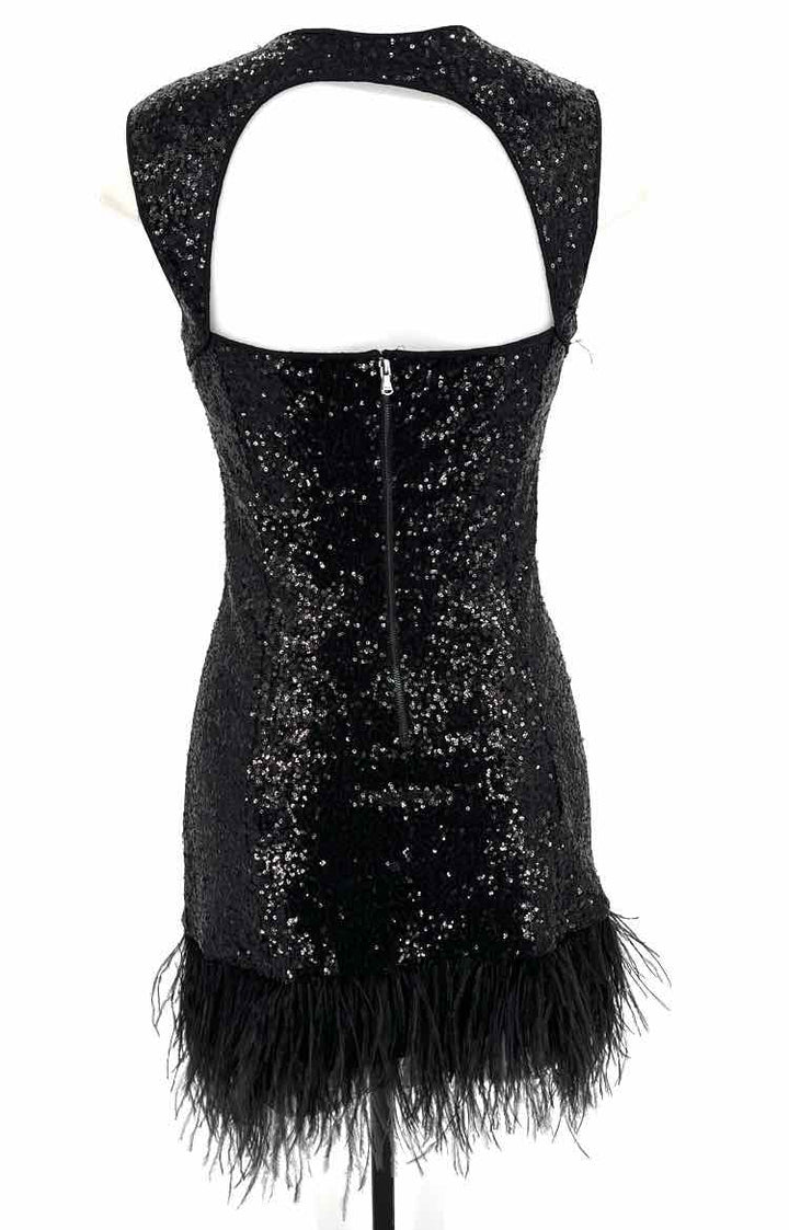 Size 6 GUESS Black Sequined Dress