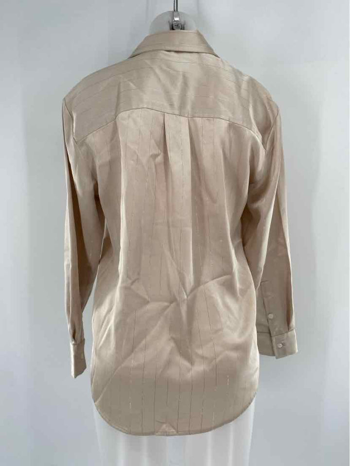 Size S Banana Republic Tan Silk Shirt
