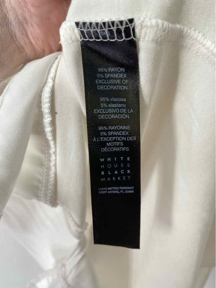 Size XS White House Black Market Cream Shirt
