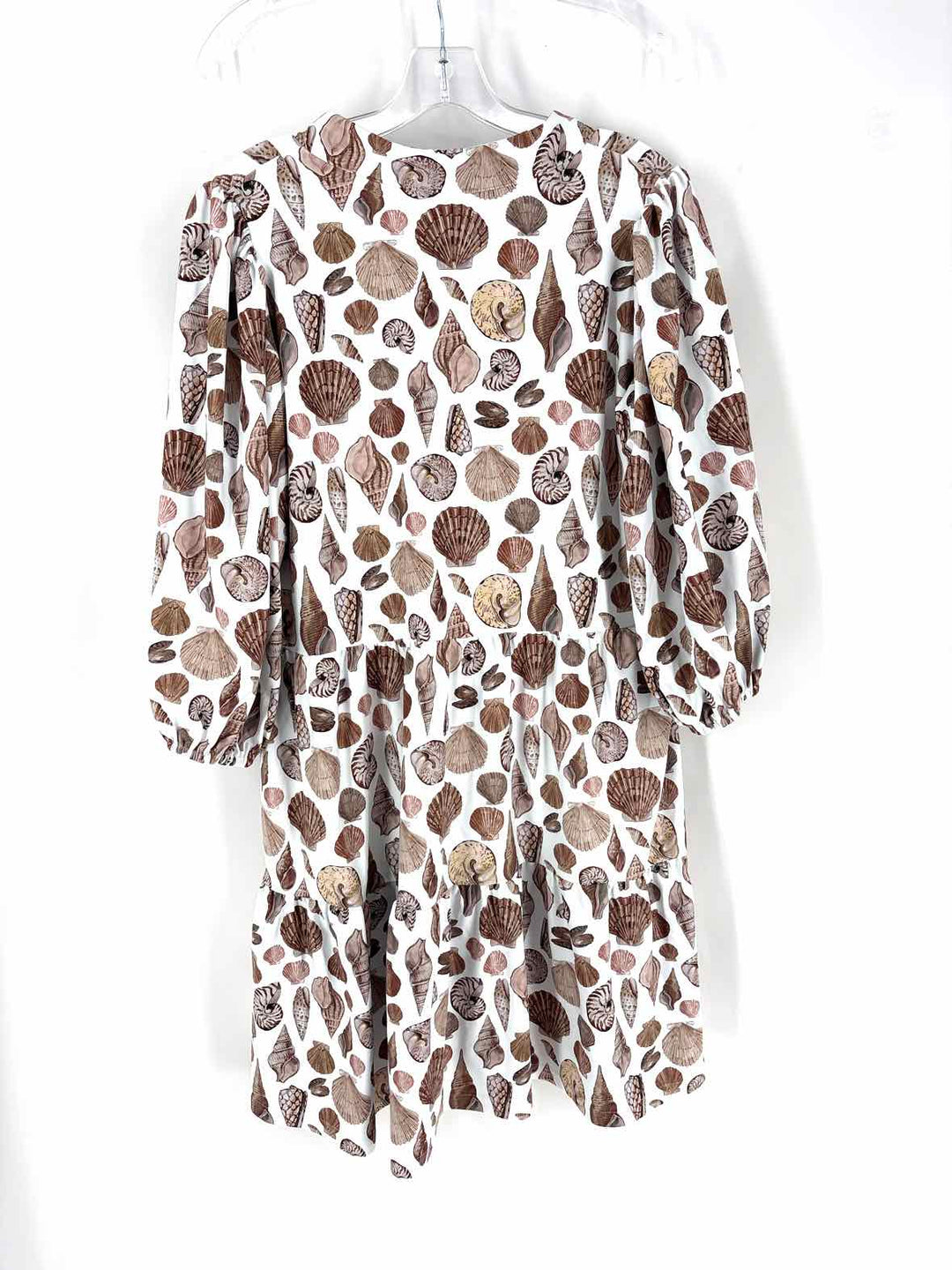 Size L White Print Dress