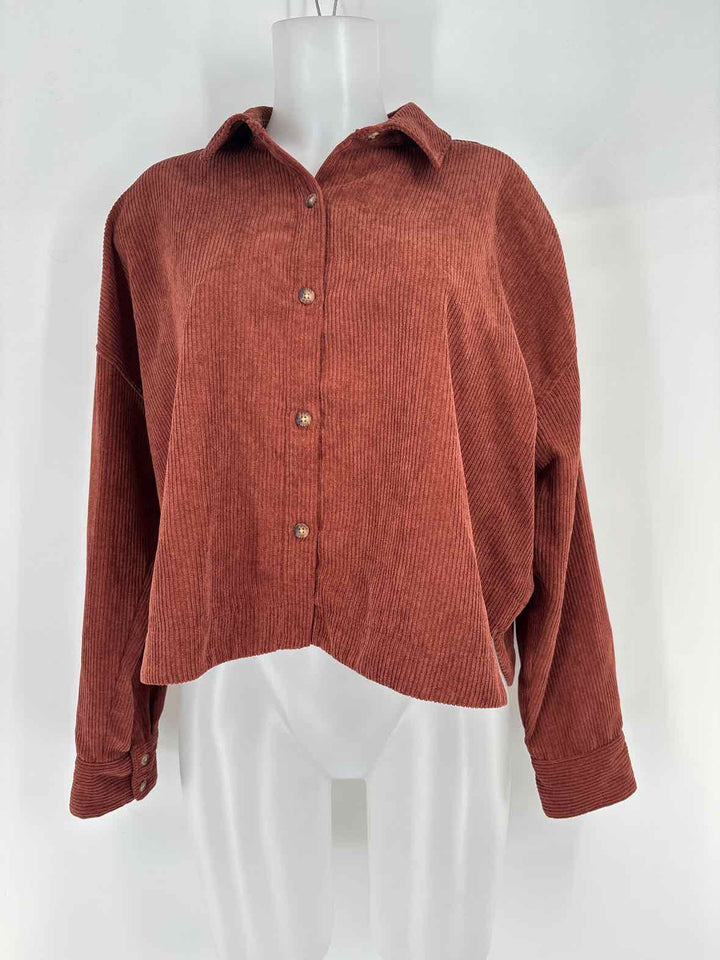 Size L MADEWELL Brown Shirt