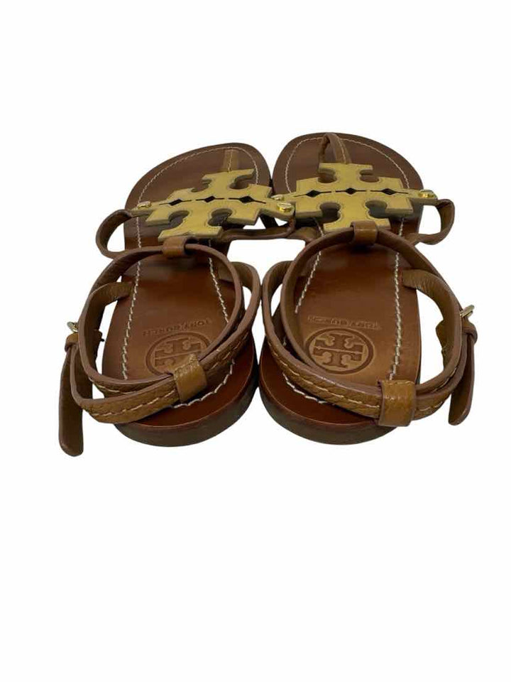 Shoe Size 8.5 Tory Burch Gold Leather Sandals