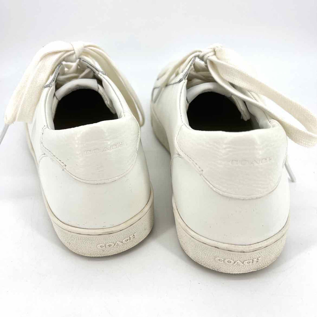 Shoe Size 44 Coach White Leather Sneakers