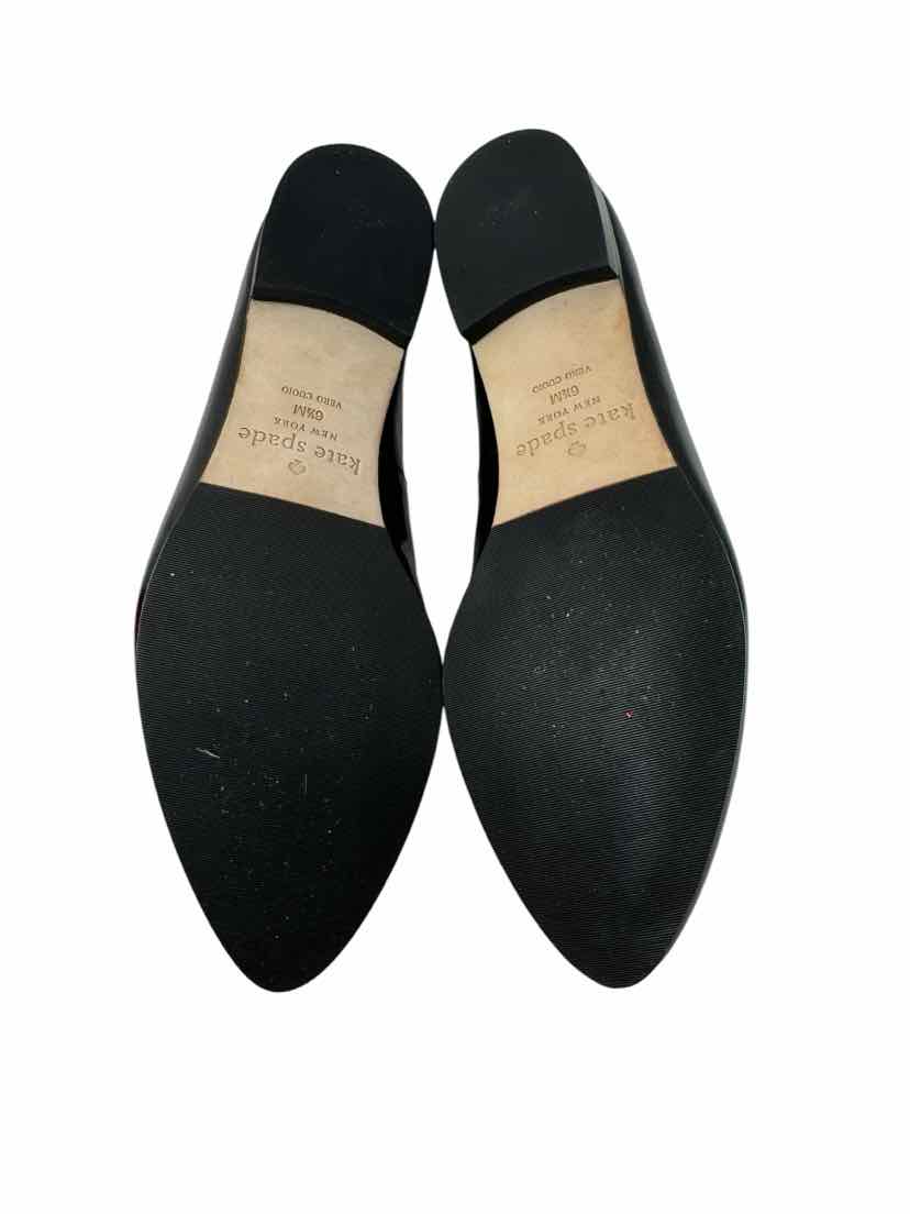 Shoe Size 6.5 Kate Spade Black PATENT Flats