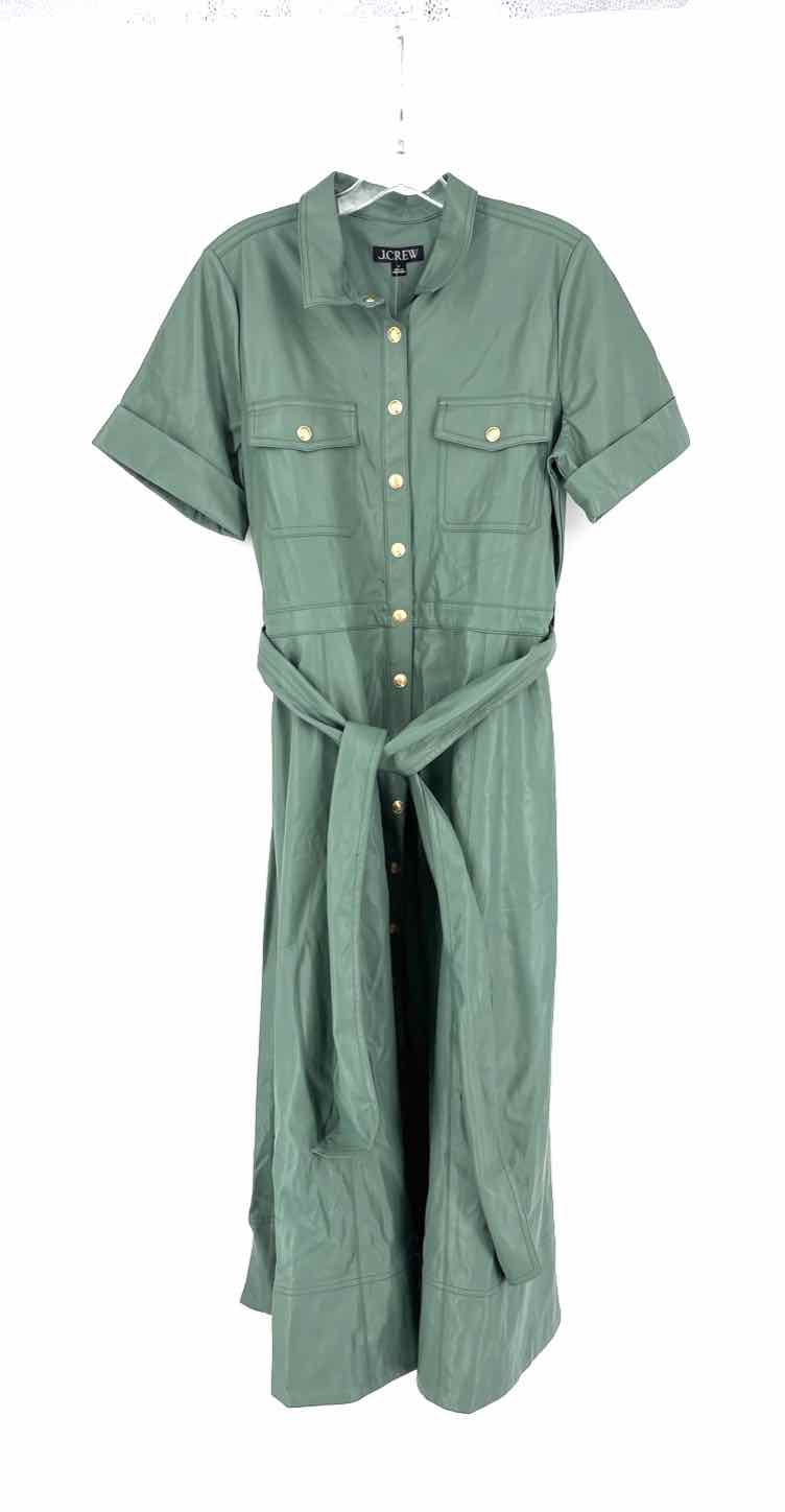 Size 8 J Crew Green Dress