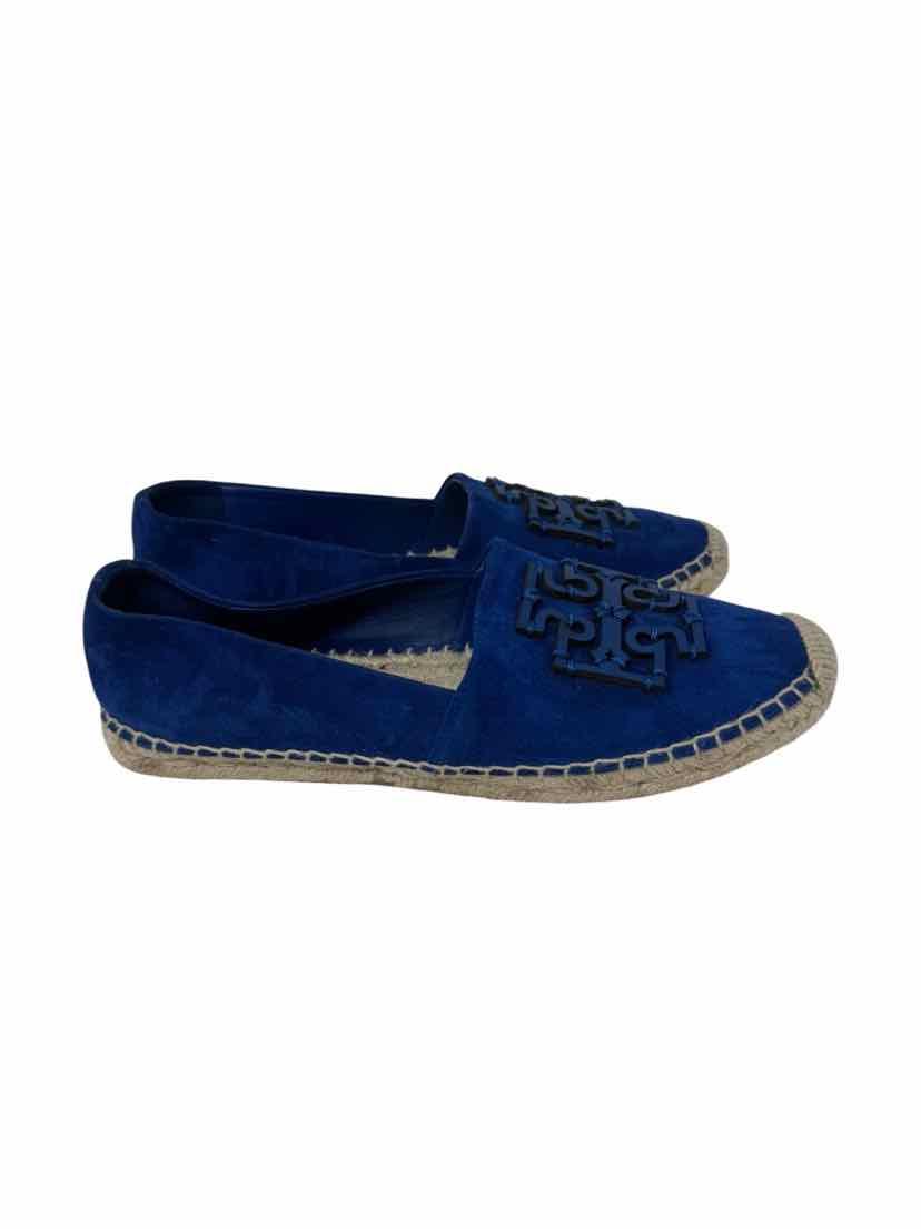 Shoe Size 6 Tory Burch Blue Suede Flats