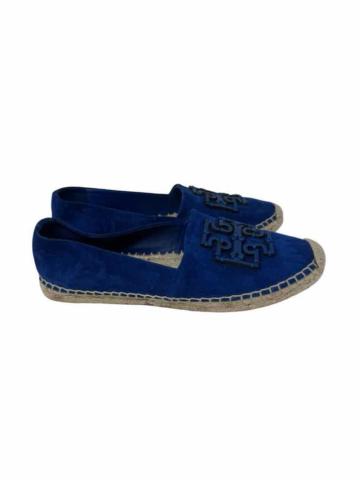 Shoe Size 6 Tory Burch Blue Suede Flats