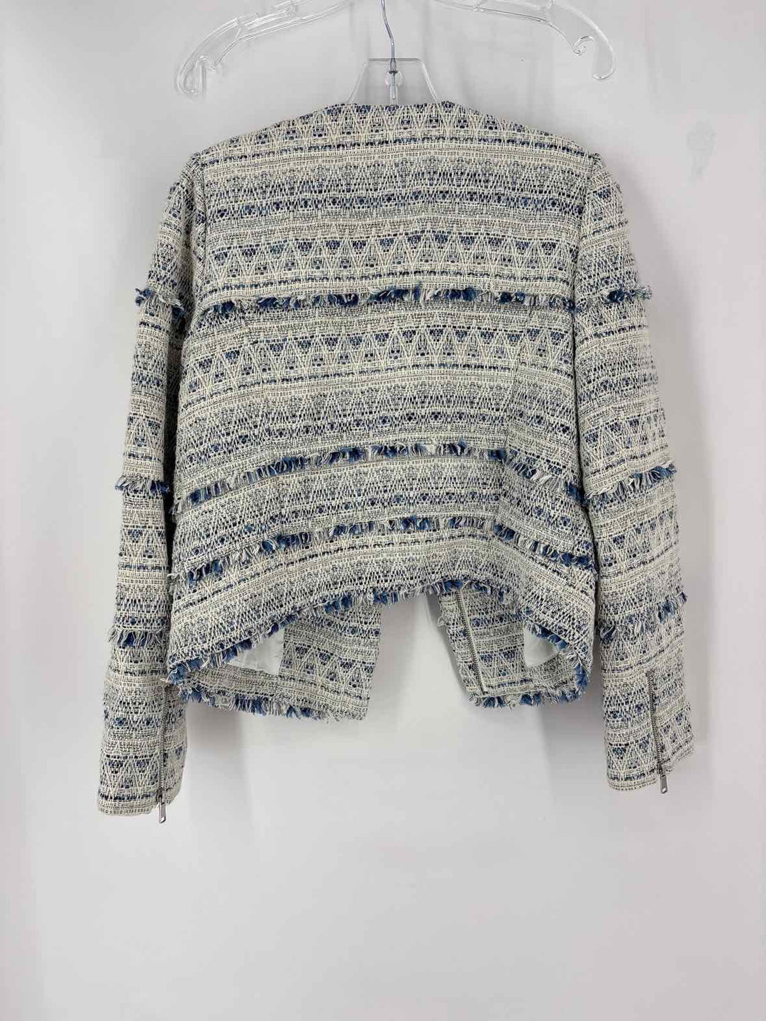 Size M JOIE Blue Tweed Blazer