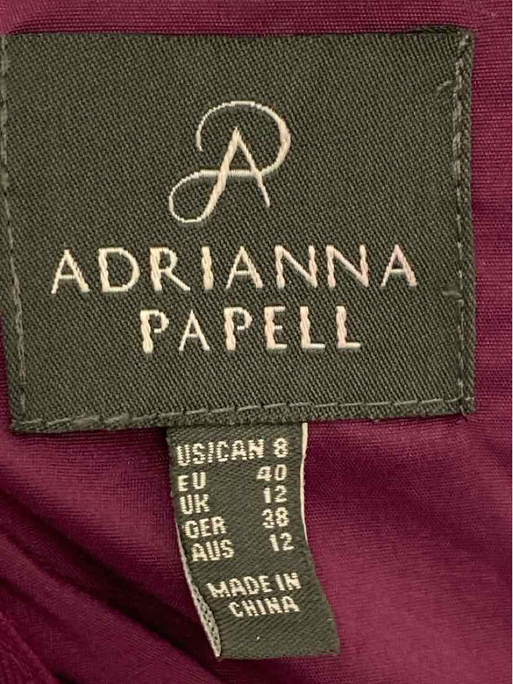 Size 8 Adrianna Papell Purple Dress