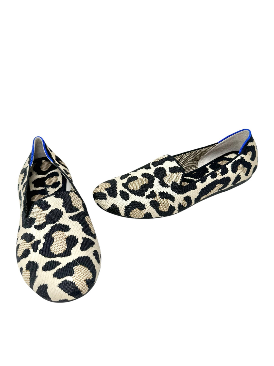 Shoe Size 9.5 ROTHY'S Brown Print Knit Flats