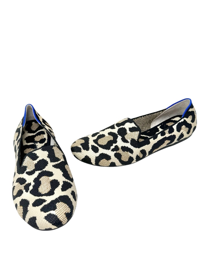 Shoe Size 9.5 ROTHY'S Brown Print Knit Flats