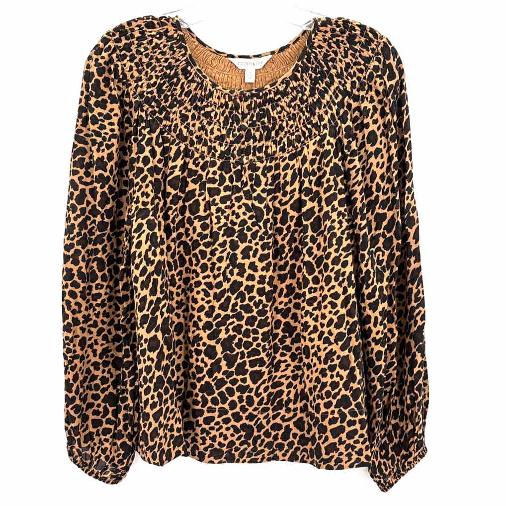 Size S CROWN & IVY Tan Shirt