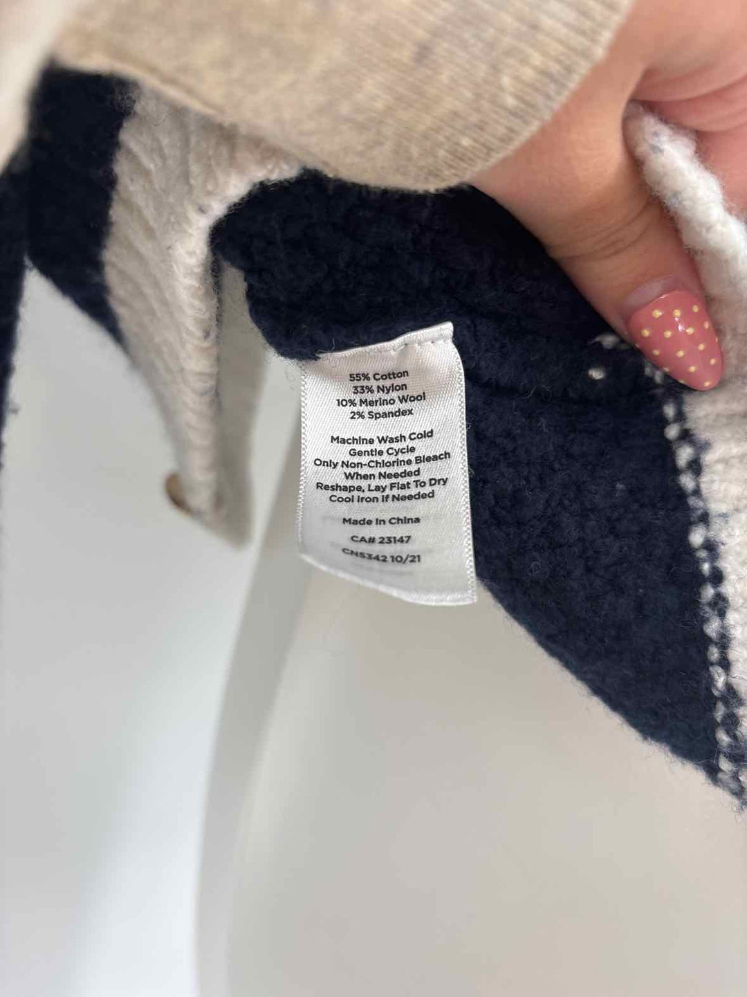Size S Talbots Navy Cardigan