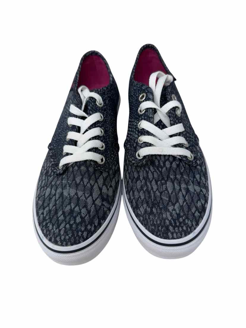 Shoe Size 9 Vans Navy Print Sneakers