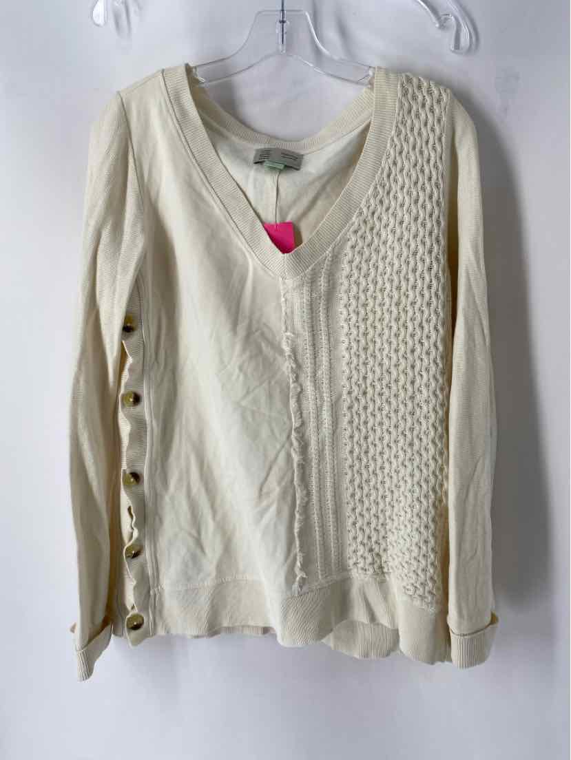 Size S Anthropologie Cream Sweater