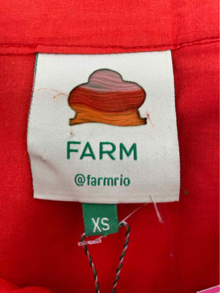 Size XS FARM RIO Red Skirt