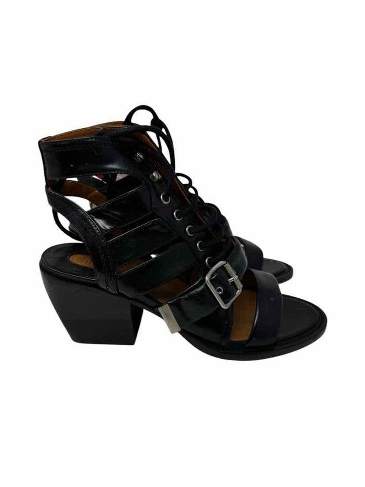 Shoe Size 40 Chloe Black Leather Sandals