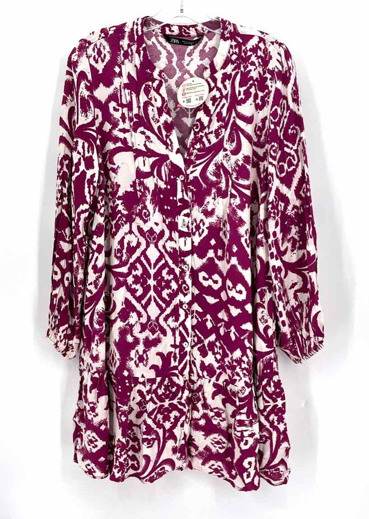 Size L ZARA Purple Dress