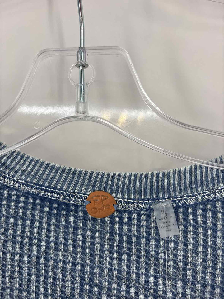 Size L FREE PEOPLE Blue Dress