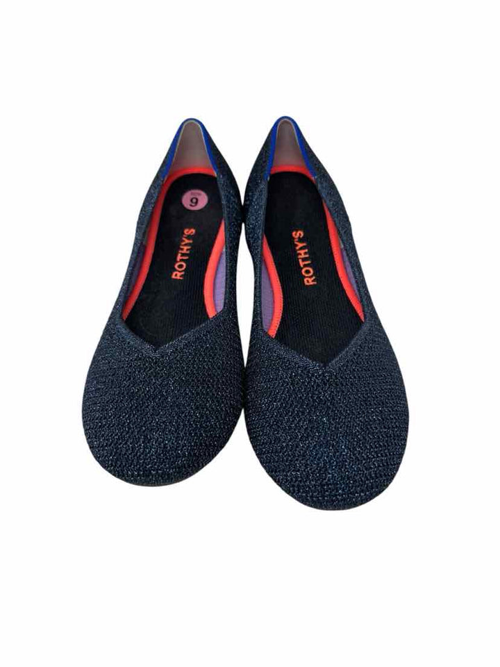 Shoe Size 9 ROTHY'S Navy Flats