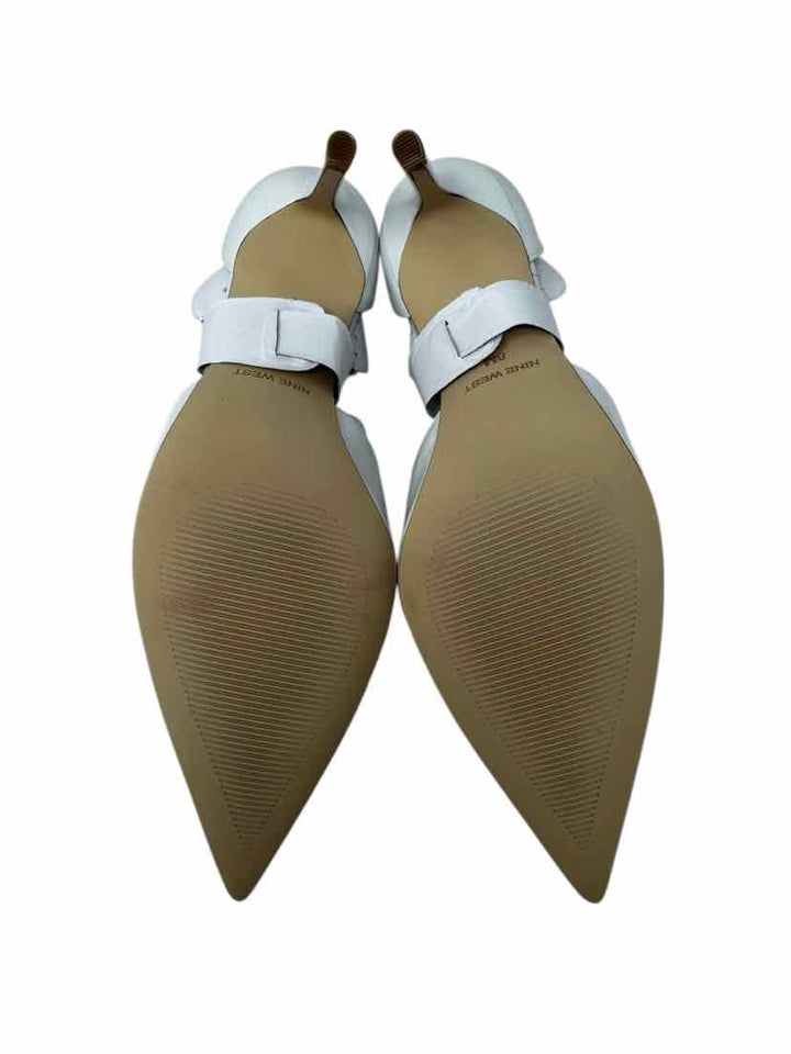 Shoe Size 8 Nine West White PATENT Pumps
