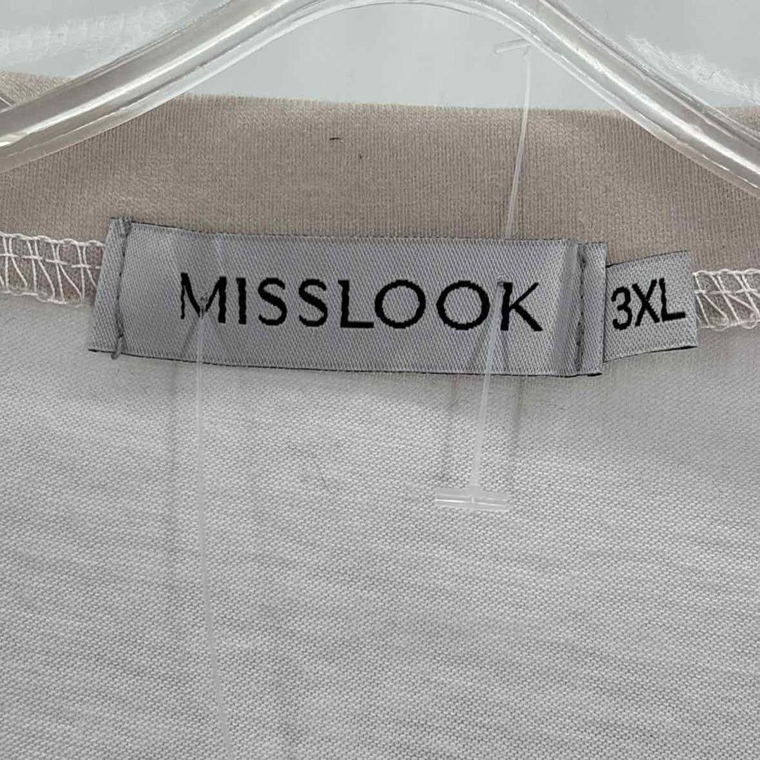 Size 3X MISSLOOK gray print Shirt