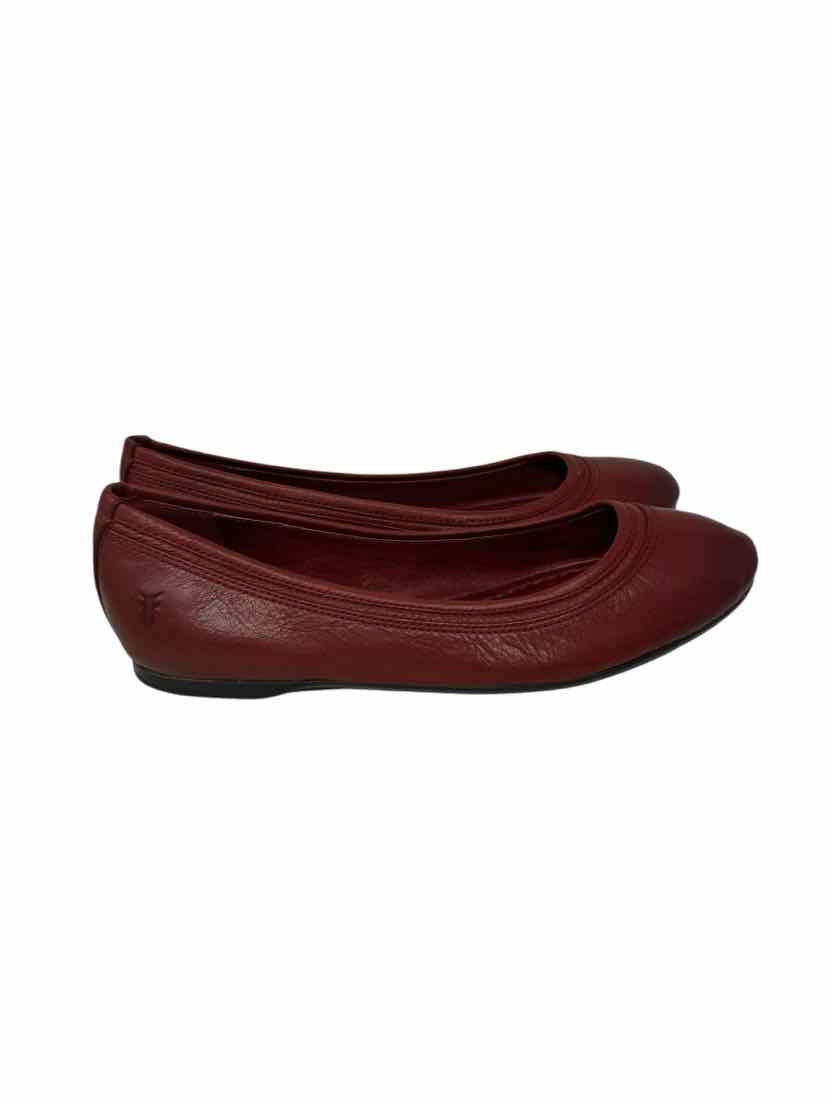 Shoe Size 8 Frye Wine Leather Flats