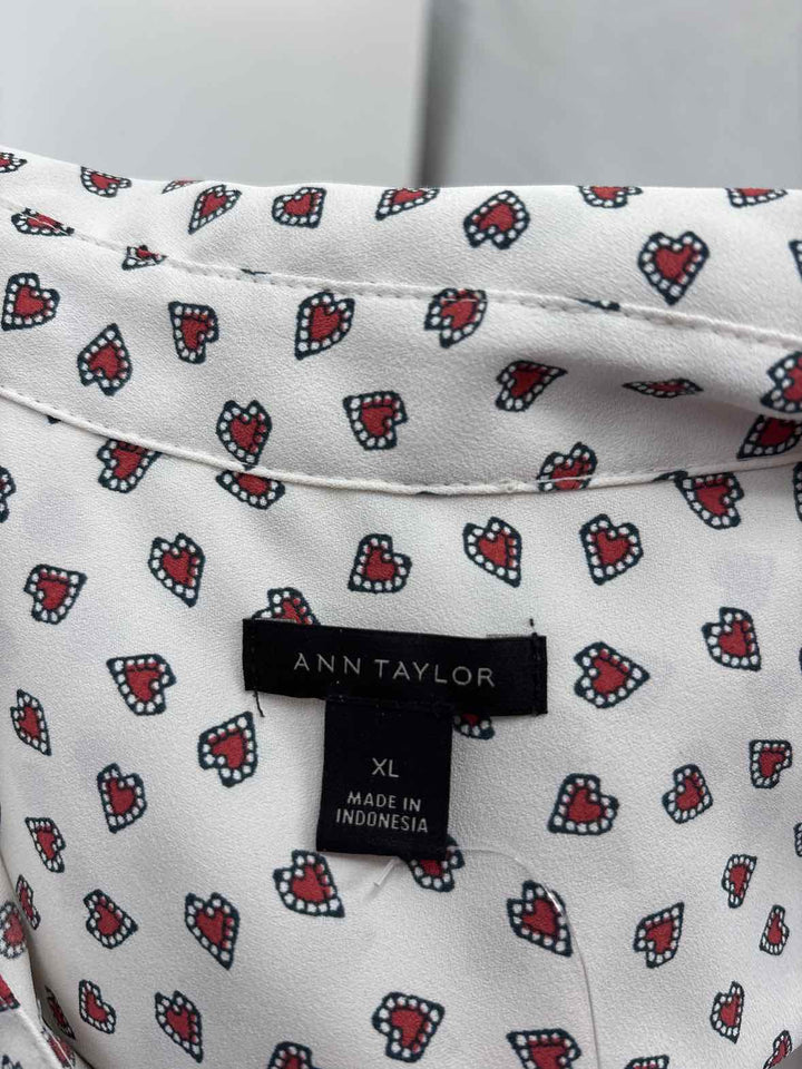 Size XL Ann Taylor Cream Shirt