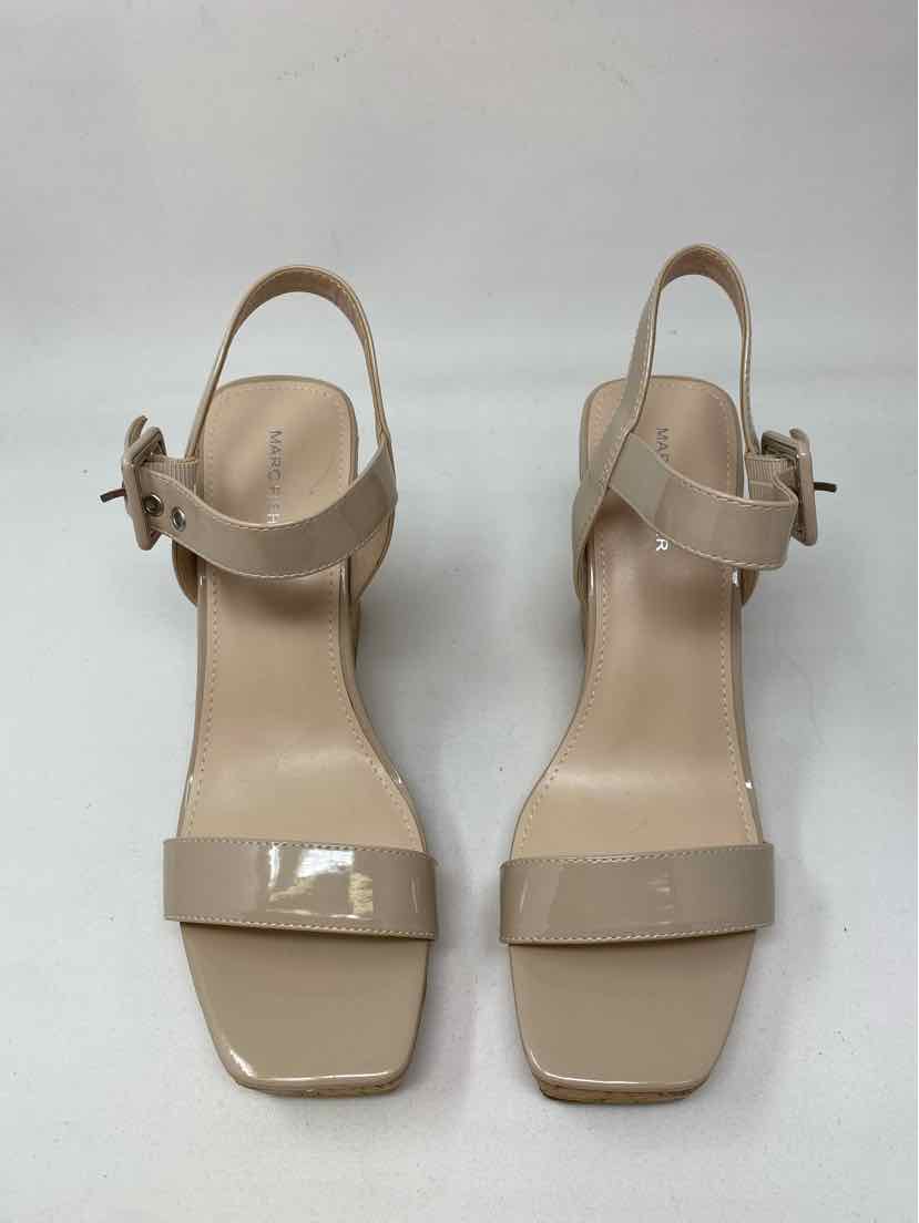 Shoe Size 10 MARC FISHER Tan PATENT Pumps