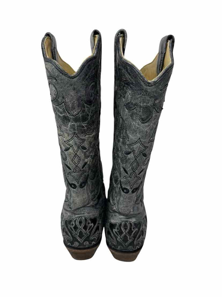Shoe Size 7.5 CORRAL gray print Boots