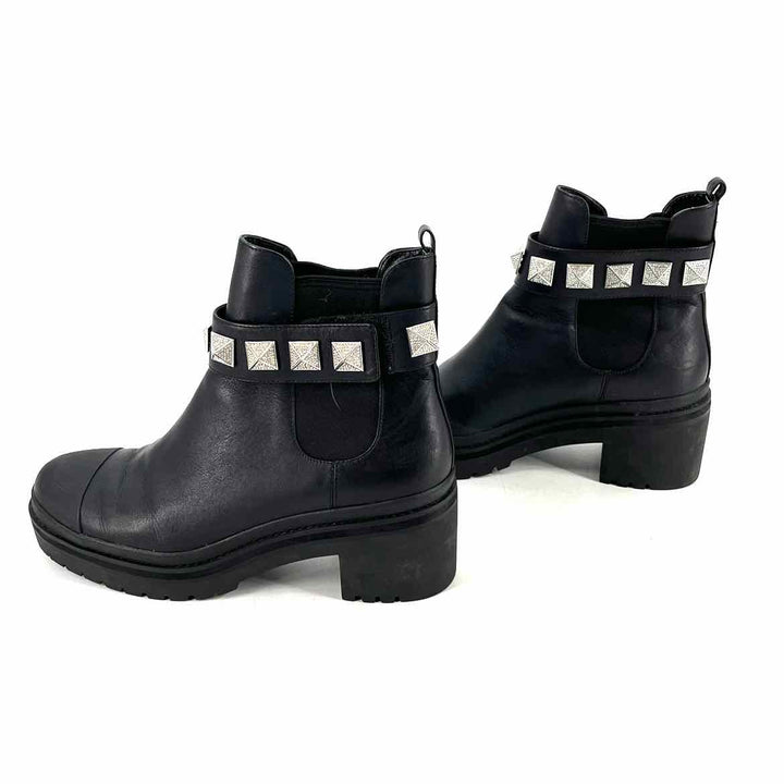Shoe Size 7 Michael Kors Black Leather Boots