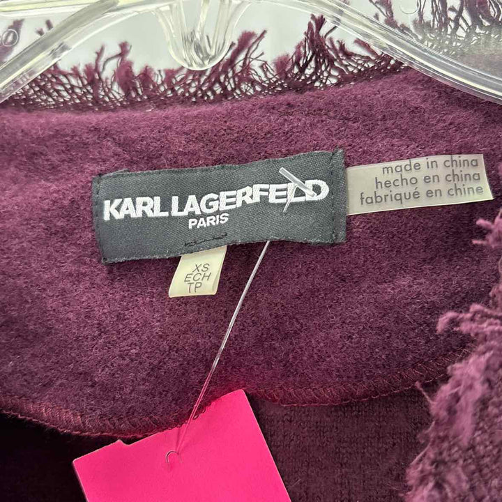 Size XS KARL LAGERFELD Purple Jacket