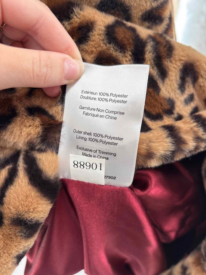 Size S Brown Print Jacket
