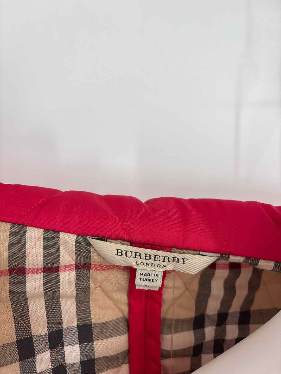 Size L Burberry Red Luxury - Jacket