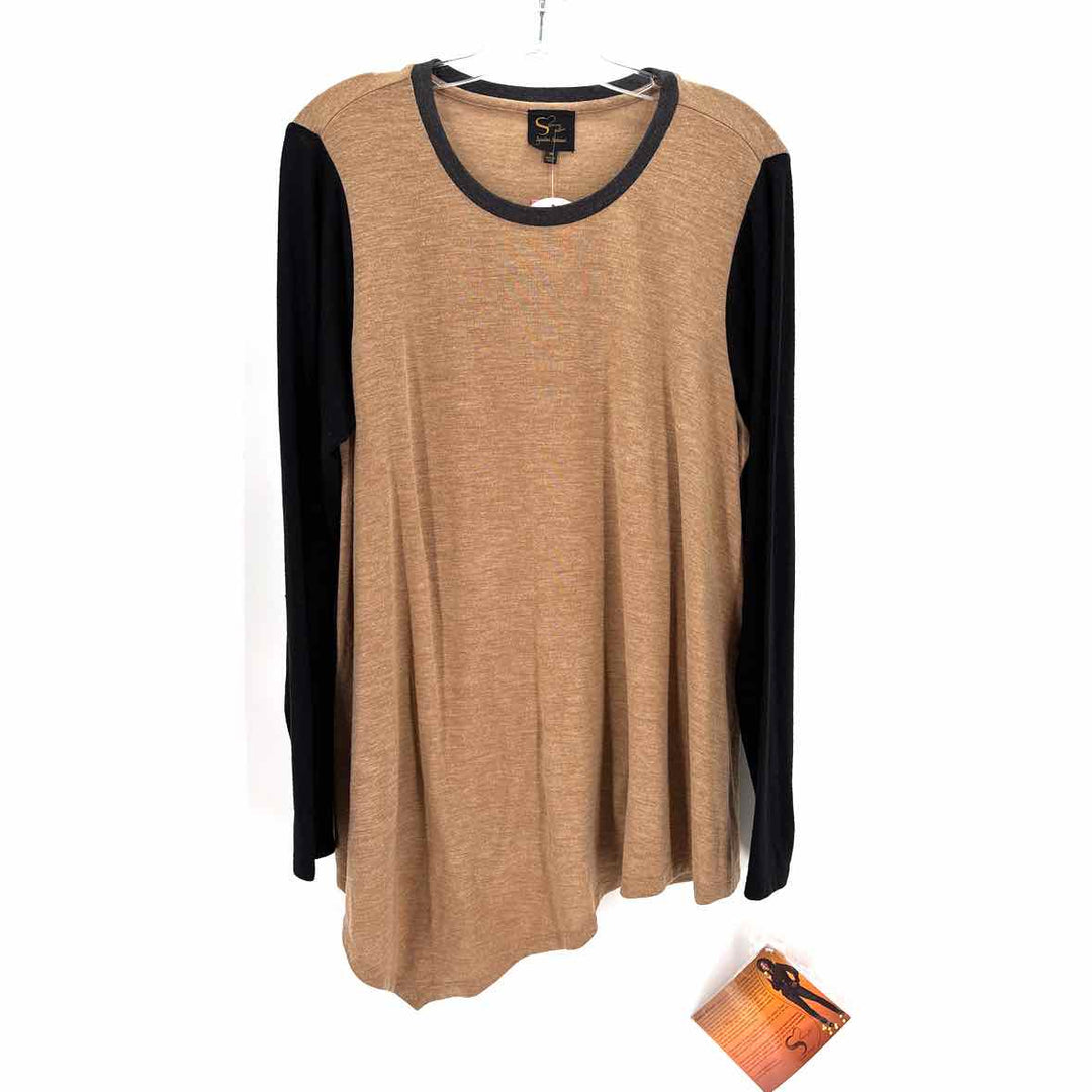 Size 1X Tan Sweater