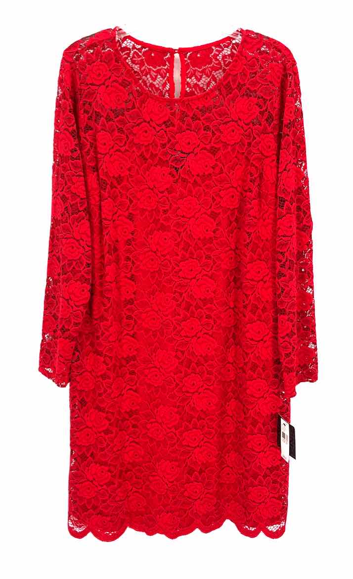 Size 2X Red Lace Dress