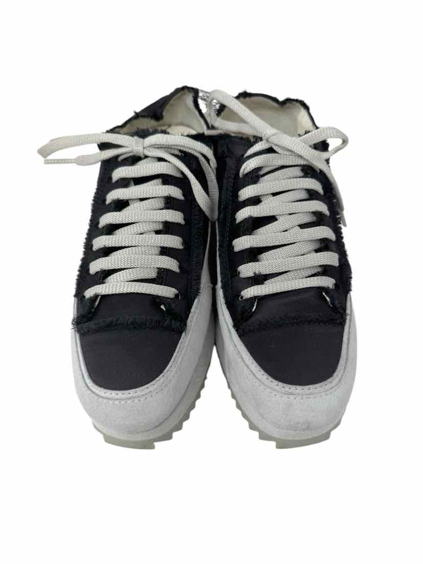 Shoe Size 39 PEDRO Gray Sateen Sneakers
