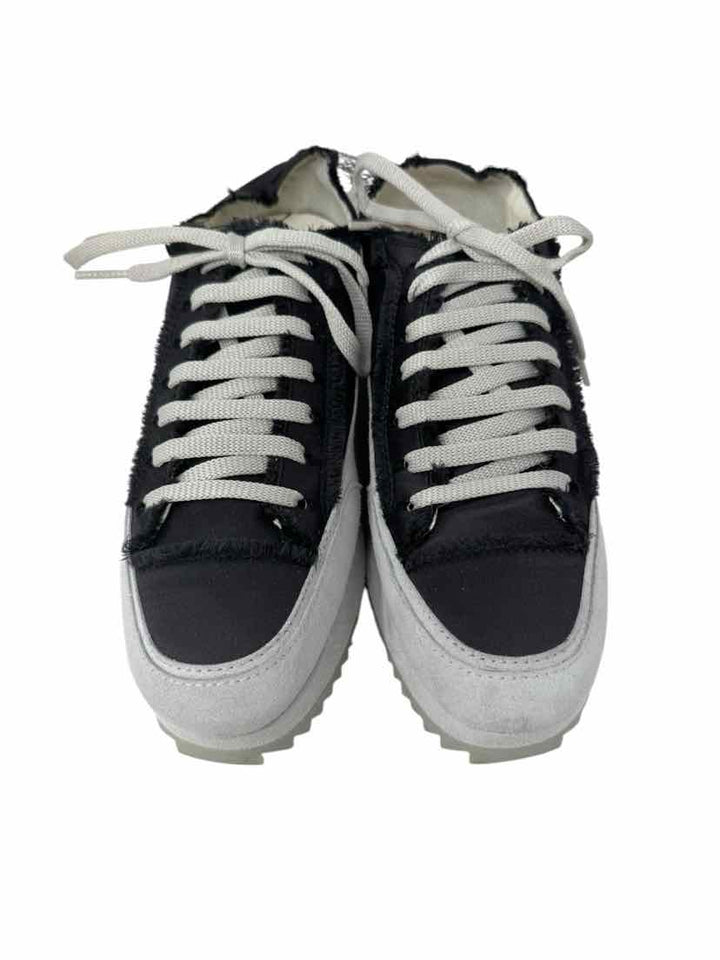 Shoe Size 39 PEDRO Gray Sateen Sneakers