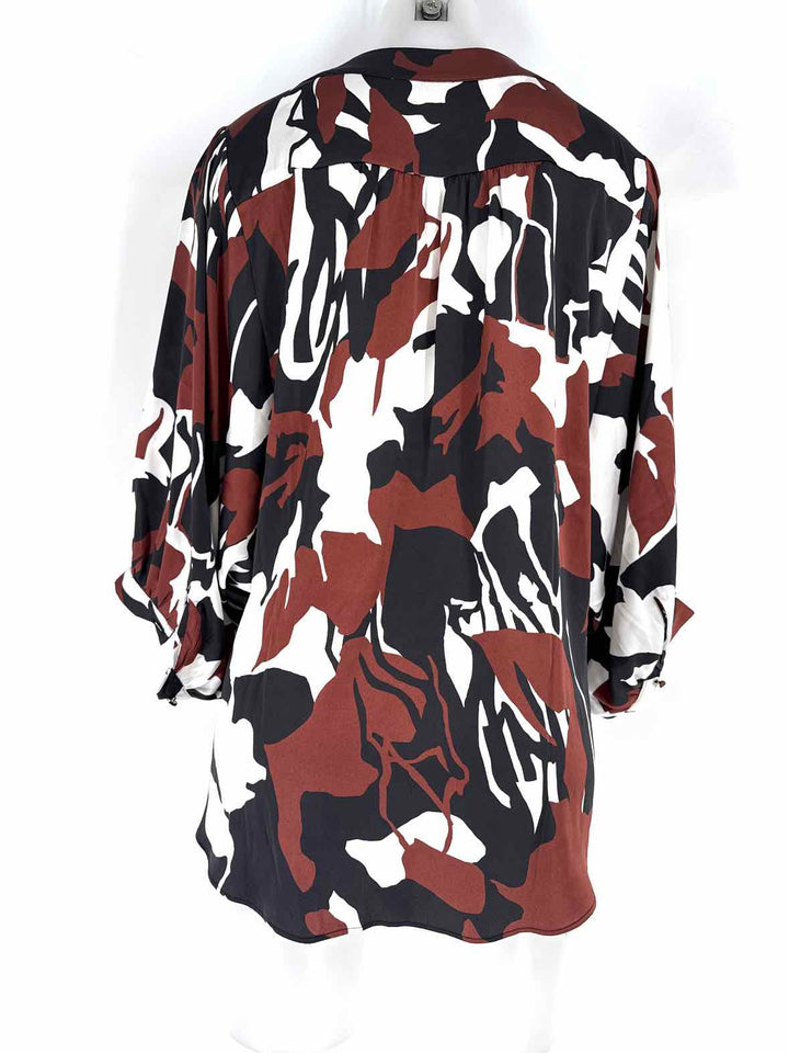 Size 8 Chico's Brown Print Shirt