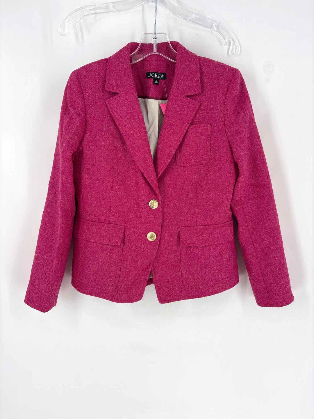 Size 4 J Crew Pink Blazer