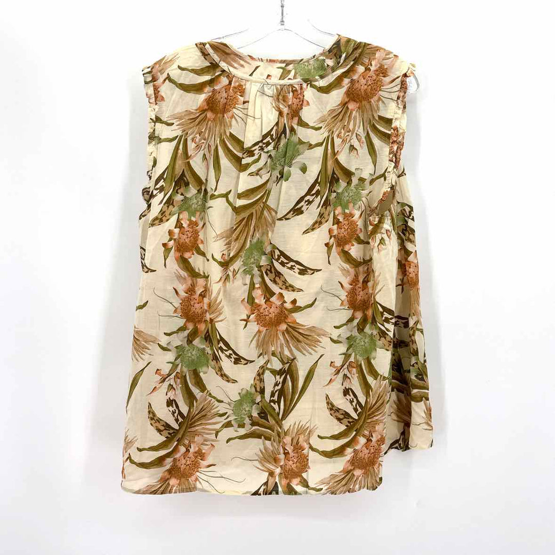 Size 14/16 LANE BRYANT Ivory Cotton Shirt