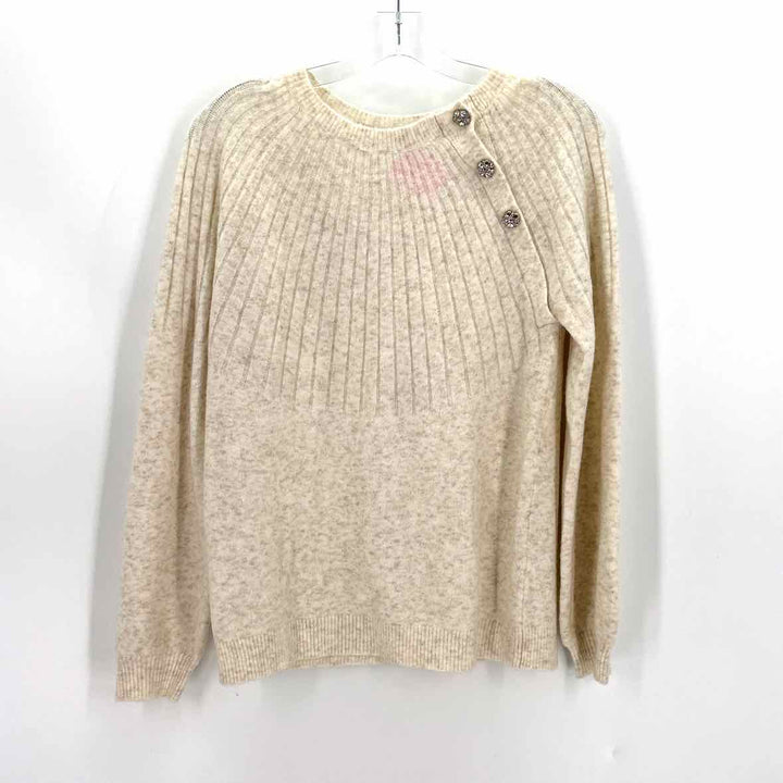 Size S LOFT Ivory Knit Sweater