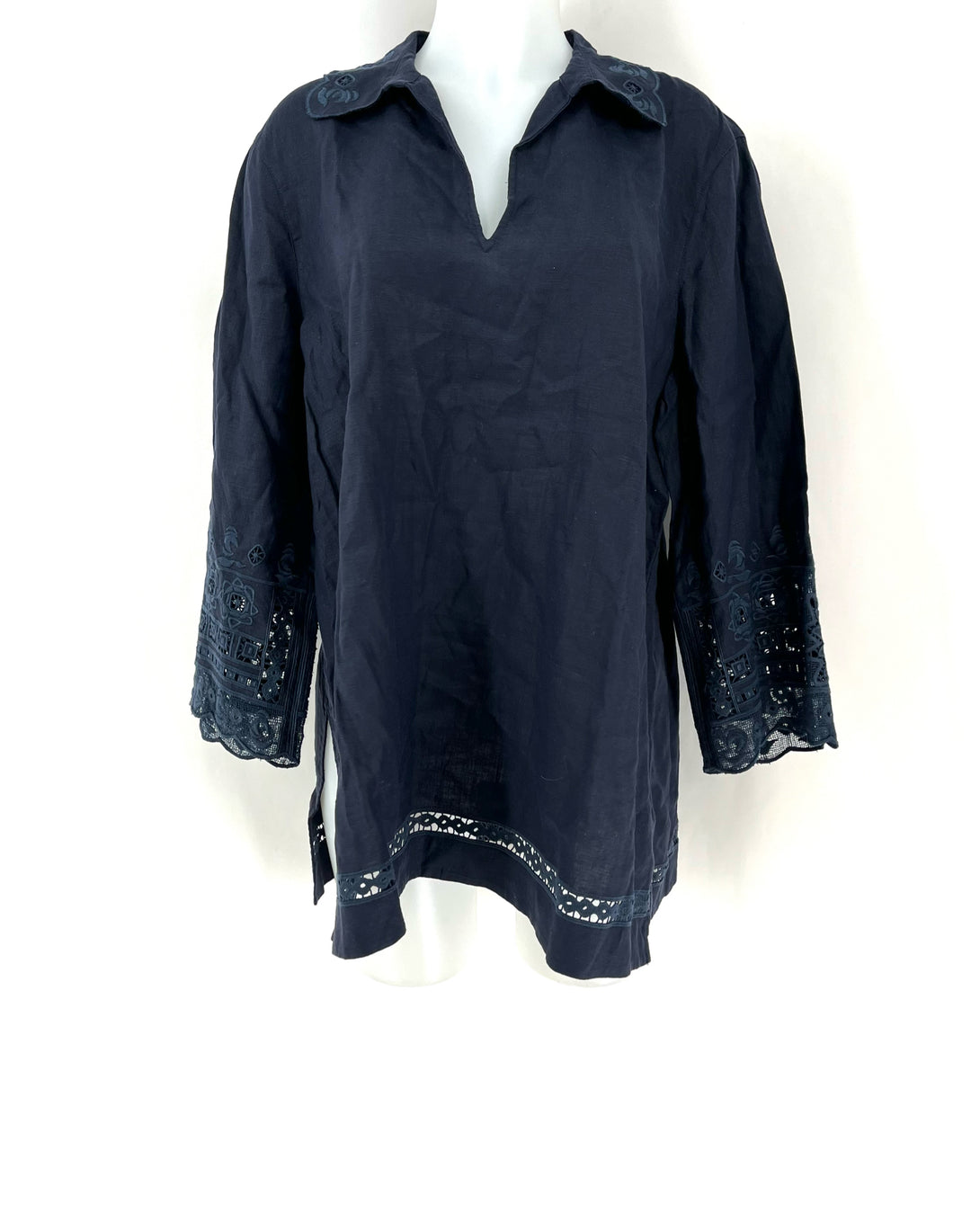 Size XL LAFAYETTE Blue Linen Sweater