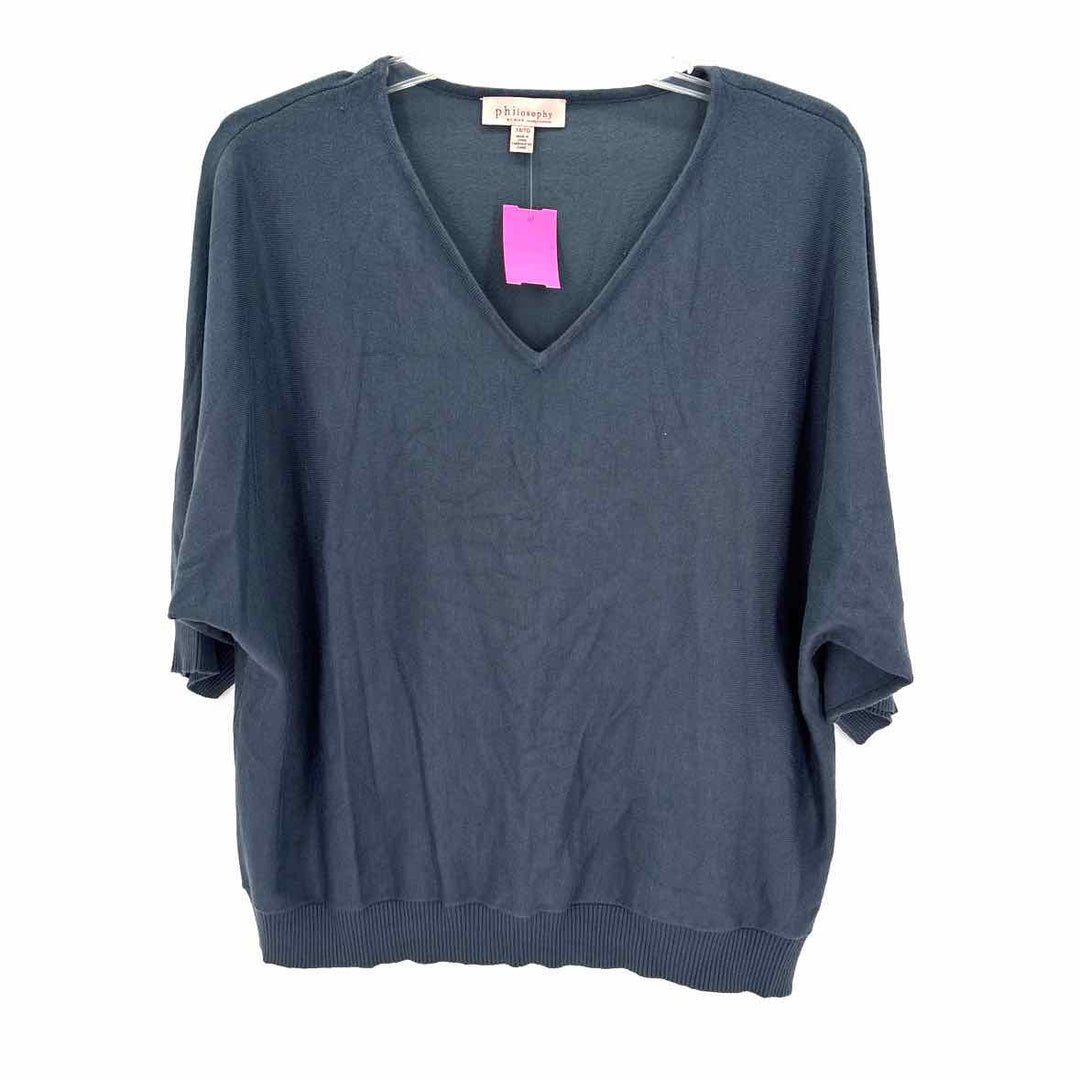 Size 1X PHILOSPHY Teal Knit Sweater