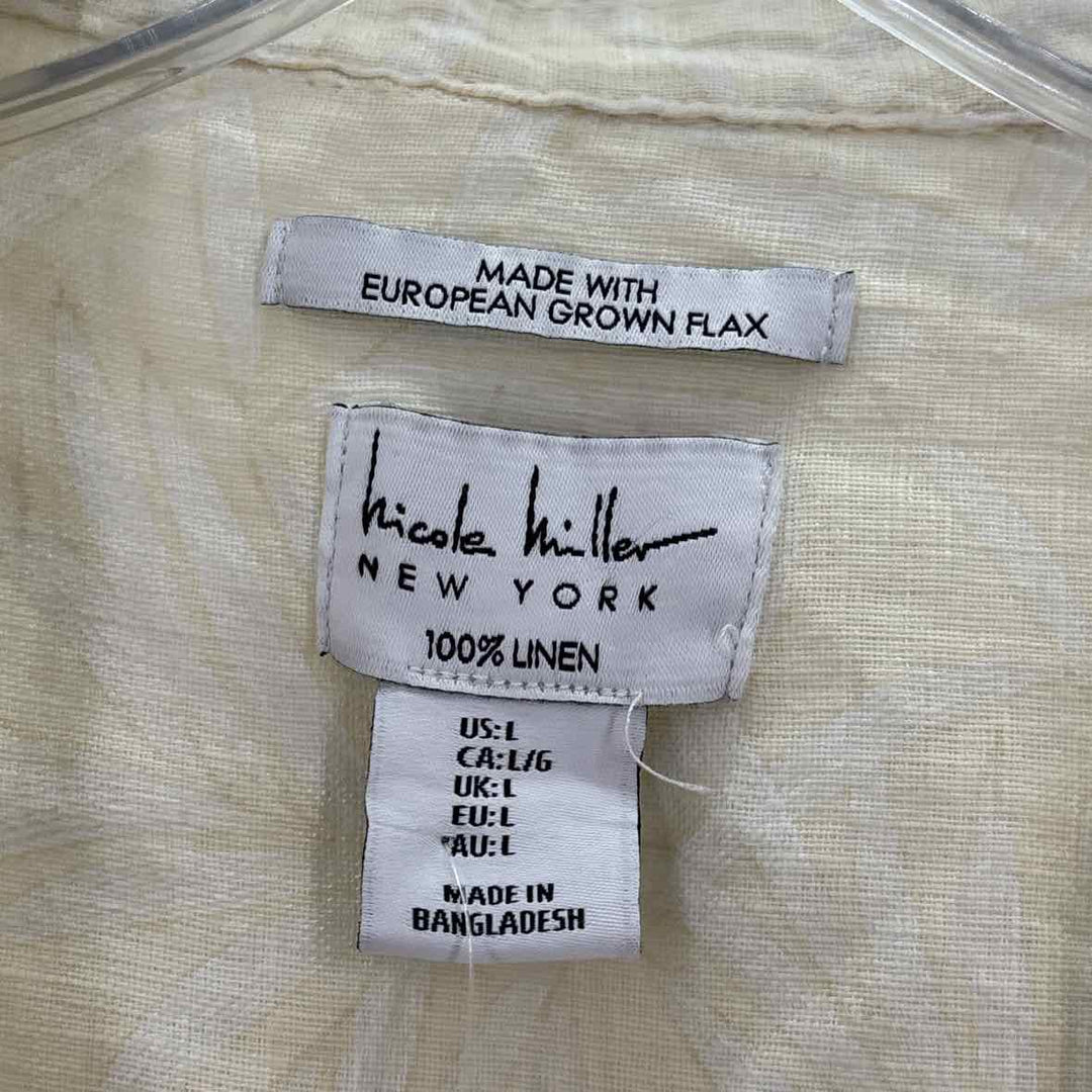 Size L NICOLE MILLER Yellow Shirt