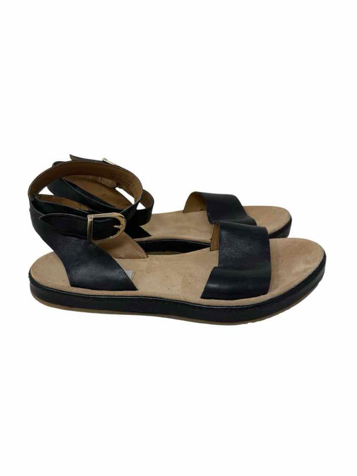 Shoe Size 7.5 CLARKS Black Leather Sandals