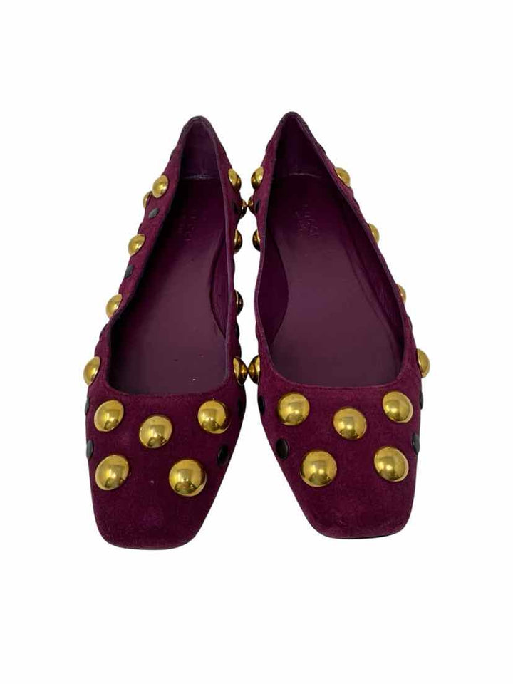 Shoe Size 38 Gucci Purple Suede Luxury - Flats