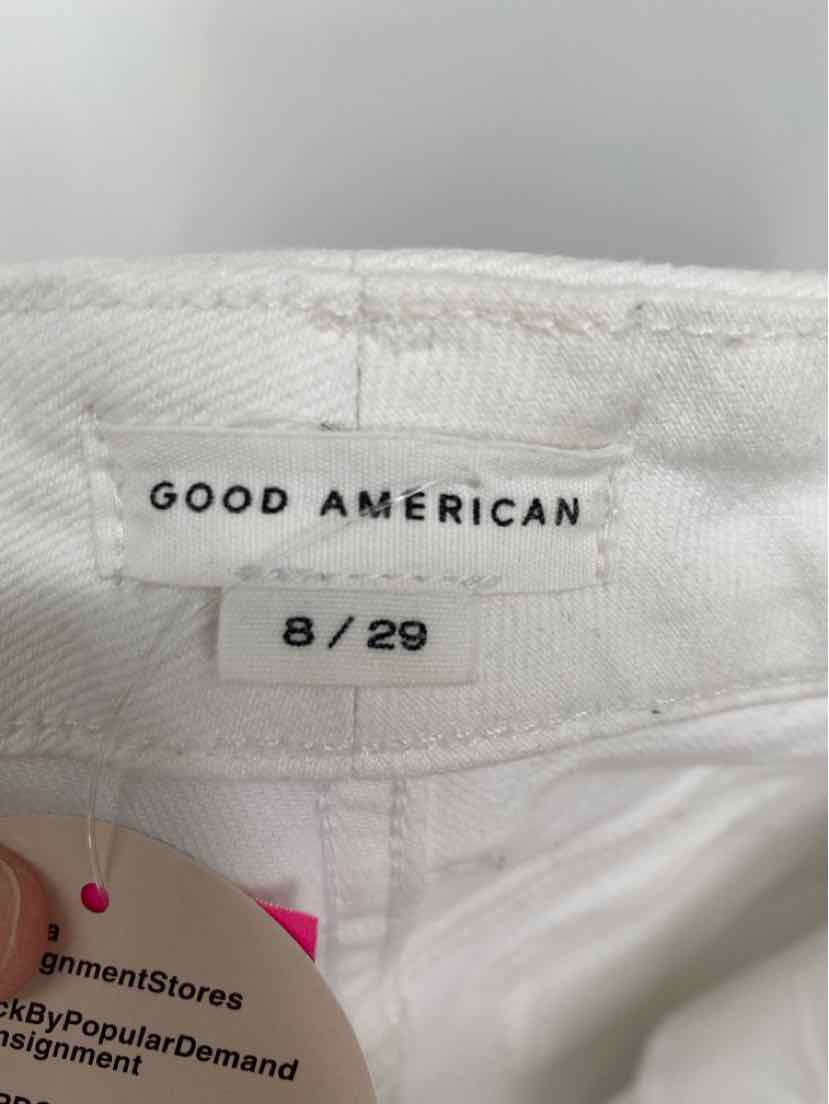 Size 8 GOOD AMERICAN White Pants