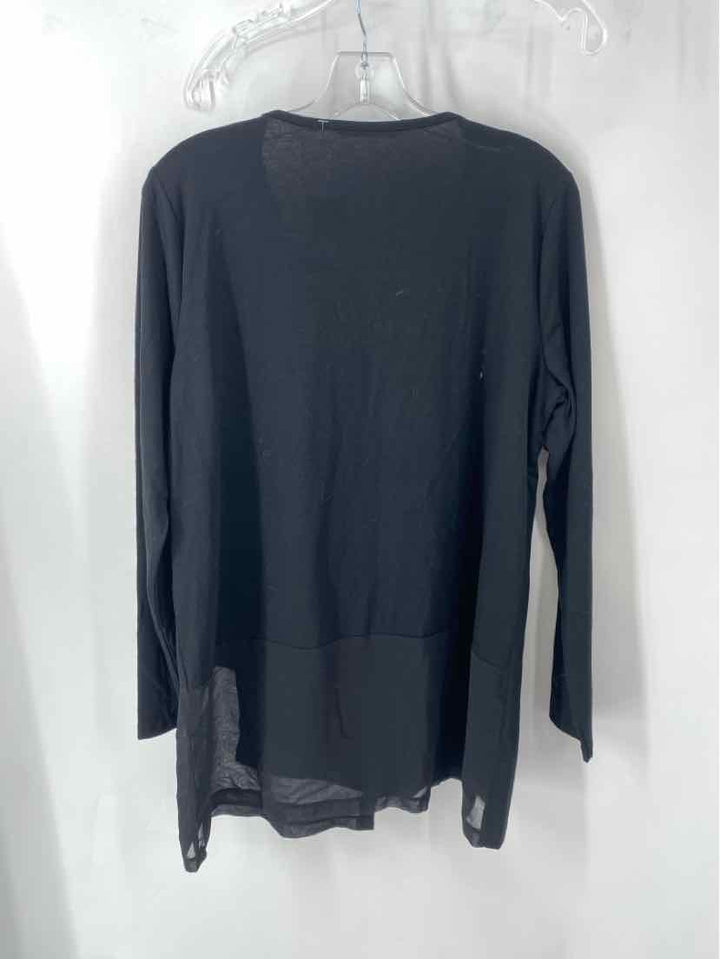 Size L SOFT SURROUNDINGS Black Shirt