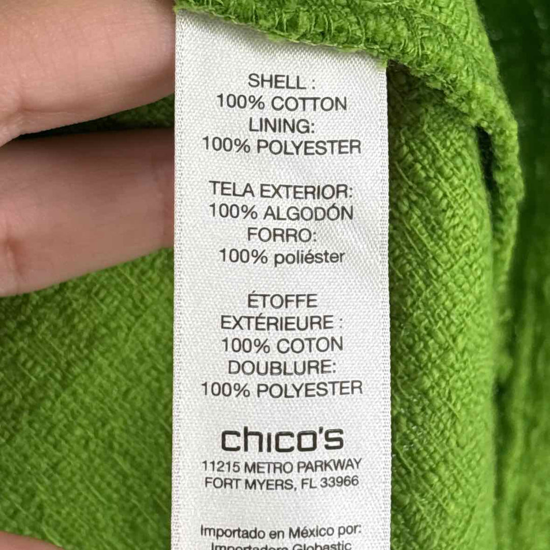 Size L Chico's Green Blazer